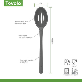 FlexCore All Silicone Slotted Deep Spoon - La Cuisine
