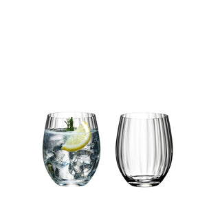 O Wine Tumbler Collection Optical O Long Drink - Set/2 - La Cuisine