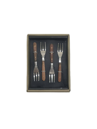 Cocktail Fork w/ Wood Handle - La Cuisine