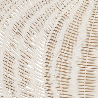 Fall Harvest Rattan Pumpkin Placemat: White, Set/4 - La Cuisine