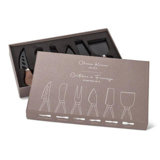 Walnut Handled Cheese Knives Set/6 - La Cuisine