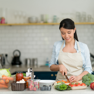 woman cooking