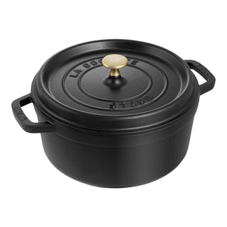 Dutch Oven Round 7 QT Black - La Cuisine