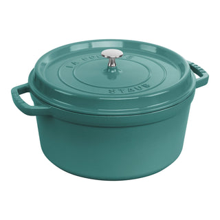 Cocotte Round 7 QT, Turquoise - La Cuisine