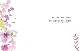 Thinking of You Greeting Card - Graceful Flowers - La Cuisine