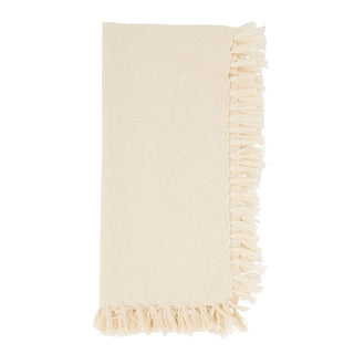 Fringed Design Napkin Natural 20" - La Cuisine