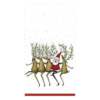 Santa's Kickettes White Guest Towel - 12 Per Package - La Cuisine