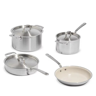CeramiClad 7pc Nonstick Set, Sand - La Cuisine