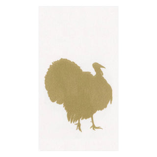 Turkey Fan Paper Linen Guest Towel Napkins - 12 Per Package - La Cuisine