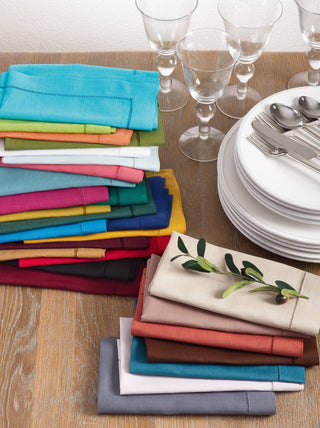 Hemstitched Dinner Napkin - Chocolate - La Cuisine