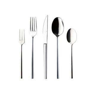 5 Pieces Vela Flatware Set - Polished - La Cuisine