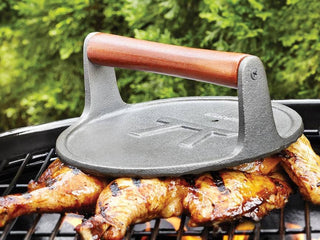 Outset Round Grill Press, Cast Iron - La Cuisine