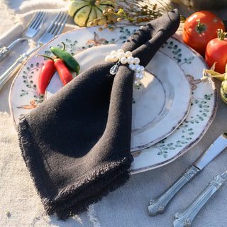 Provence Linen Napkin with Fringe - La Cuisine