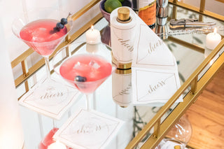 Exclusive Cocktail Napkin Stand in Gold - La Cuisine