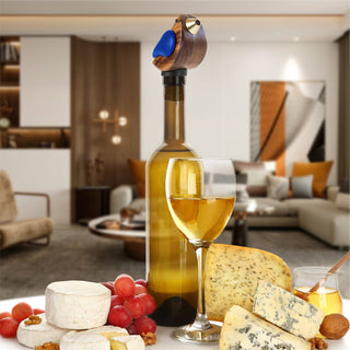 Songbird Specialties® Wine Bottle Pourer, Blue - La Cuisine