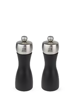 Fidji Salt & Pepper Mill Set, Black - La Cuisine