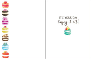 Birthday Greeting Card - Little Cakes - La Cuisine