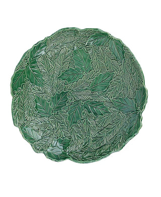 Lastra Holiday Green Figural Shallow Bowl - La Cuisine