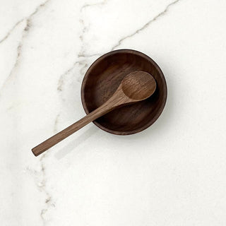 2" Walnut Wood Small Condiment Cup - La Cuisine
