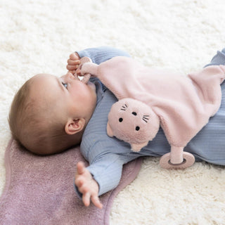 Teether Buddy Charlotte the Cat: Pink - La Cuisine