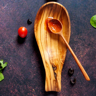 Carved Wooden Dip Spoon - La Cuisine