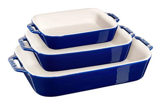 Ceramic Rectangular Baking Dish, Set/3 - La Cuisine