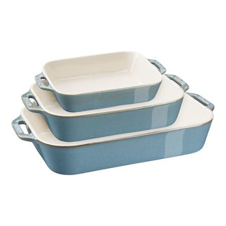 Ceramic Rectangular Baking Dish, Set/3 - La Cuisine
