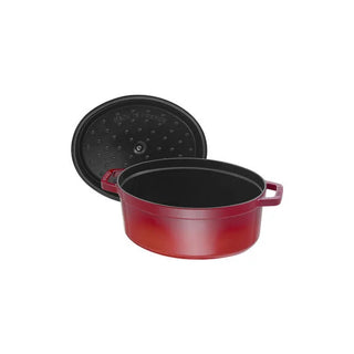 Cocotte Oval 7 QT, Cherry - La Cuisine