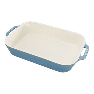 Ceramic 9x13 Baking Dish, Rustic Turquoise - La Cuisine