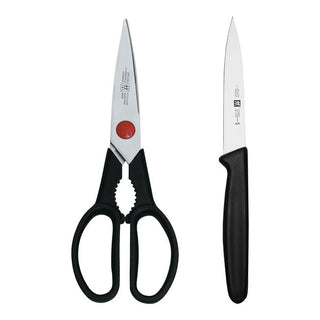 Twin L Kitchen Duo, Shears & Knife Set - La Cuisine