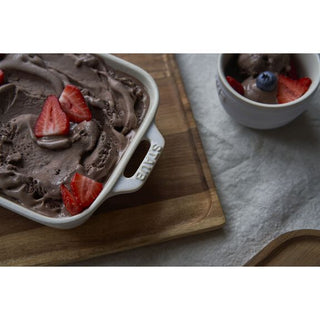 Ceramic Rectangular Baking Dish, Set/2, Ivory-White - La Cuisine