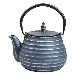 Tebie Classic Teapot, Blue/Silver - La Cuisine