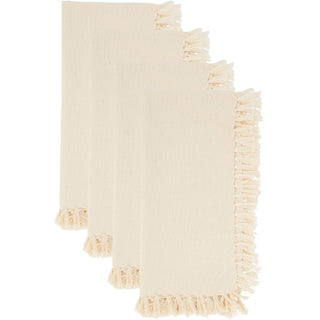 Fringed Design Napkin Natural 20" - La Cuisine