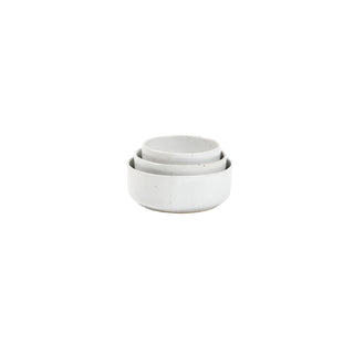 Marcus Nesting Bowl, White Salt Glaze, (Set of 3) - La Cuisine