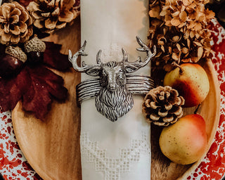 Elk Head Napkin Rings - La Cuisine