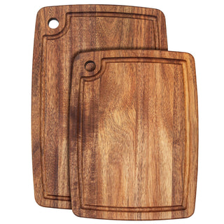 TB Home® 2-Piece Acacia Wood Cutting Board Set - La Cuisine
