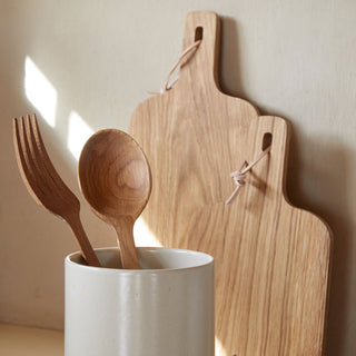 Oak Wood Spoon and Fork Set - La Cuisine
