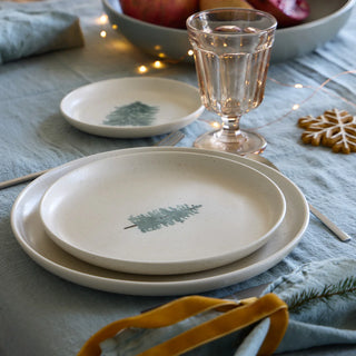 Pacifica Christmas Tree Salad Plates, Set/4 - La Cuisine