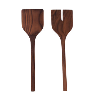 13” Walnut Wooden Salad Server / Spatula Set - La Cuisine