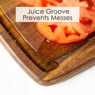 TB Home 14" Acacia Wood Cutting Board with Juice Groove - La Cuisine