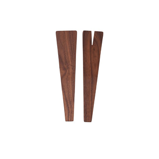 10’’ Walnut Wood Salad Servers Set - La Cuisine