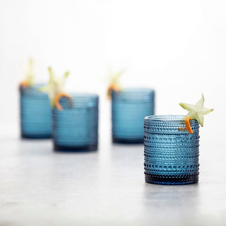 Jupiter Cornflower Blue DOF Glassware, 6/pack - La Cuisine