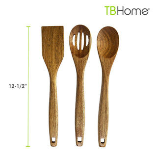 TB Home® 3-Piece Acacia Wood Cooking Utensil Set - La Cuisine