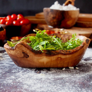 Medium Rustic Olive Wood Dish - La Cuisine
