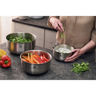 Stainless Steel Prep Nesting Bowls & Strainer Set, Set/6 - La Cuisine