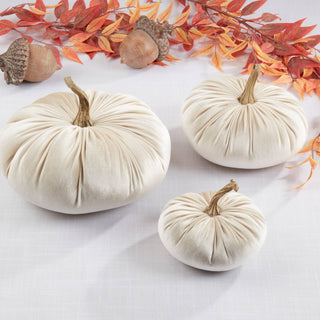 Decorative Velvet Pumpkins, Set/3 - La Cuisine