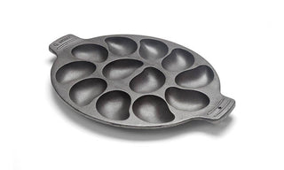Outset Cast Iron Oyster Grill Pan, 12 Cavities - La Cuisine