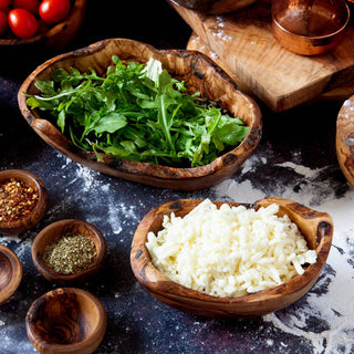 Medium Rustic Olive Wood Dish - La Cuisine