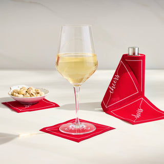 Exclusive Cocktail Napkin Stand in Silver - La Cuisine