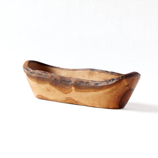 Olive Wood Cracker Basket - La Cuisine